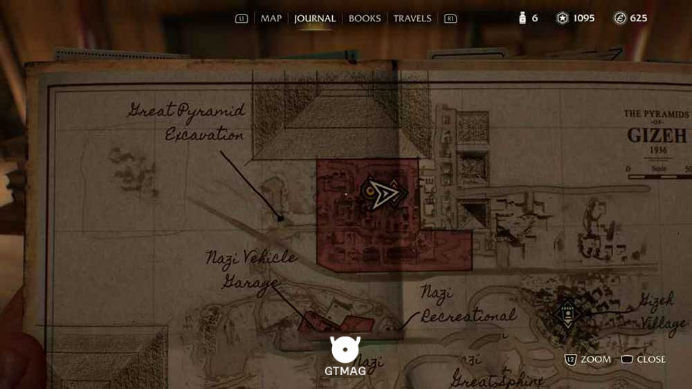 Adventure Book .12: Slug Boy، Requires 500 AP - مکان های Collectibleهای Gizeh در Indiana Jones and the Great Circle