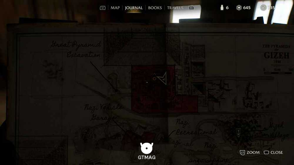 Discovery Note .39: Excavation Orders، 25 AP - مکان های Collectibleهای Gizeh در Indiana Jones and the Great Circle