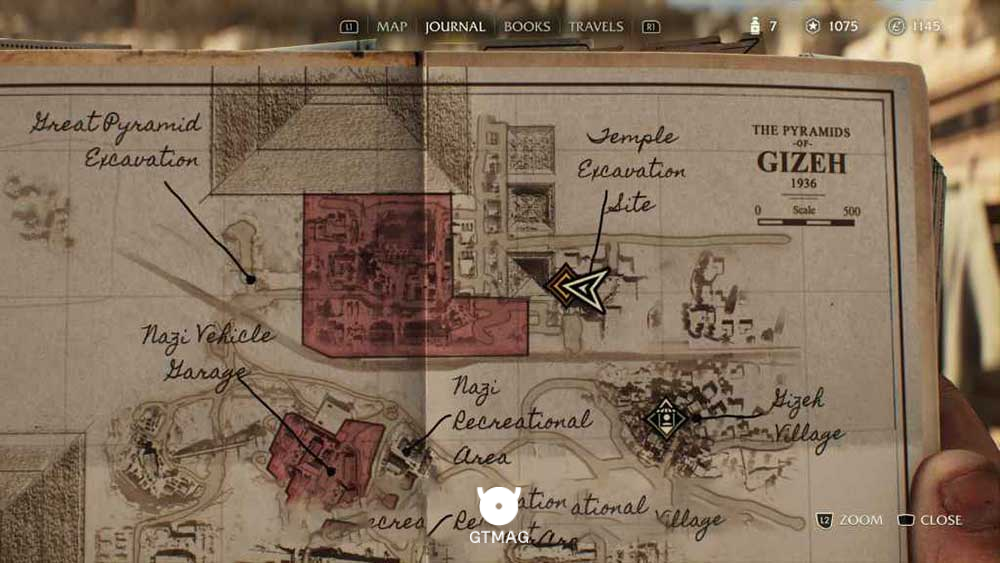 Discovery Note .42: Temple Entrance، 45 AP - مکان های Collectibleهای Gizeh در Indiana Jones and the Great Circle