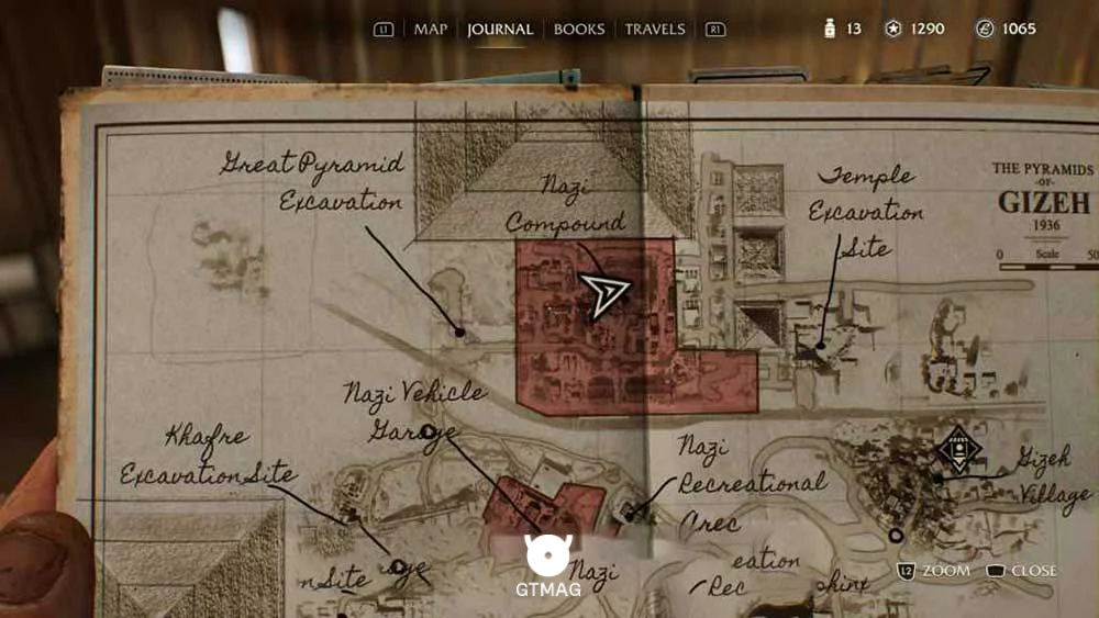 Discovery Note .54: Marya&rsquo;s Letter، 25 AP - مکان های Collectibleهای Gizeh در Indiana Jones and the Great Circle