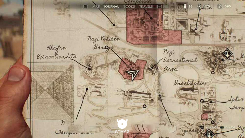Discovery Note .57: Scary Stories .1، 25 AP - مکان های Collectibleهای Gizeh در Indiana Jones and the Great Circle