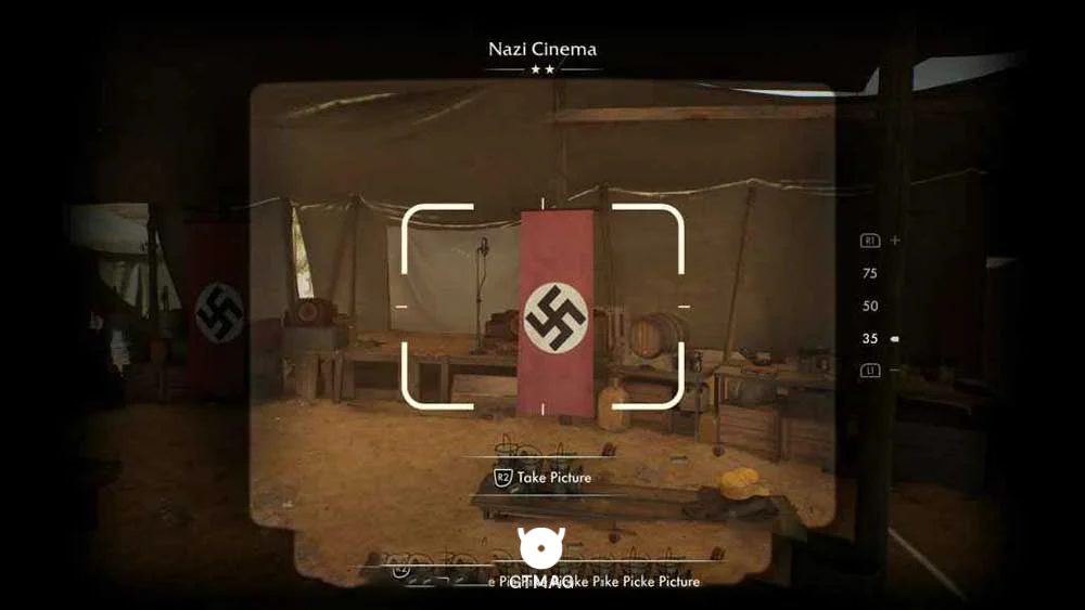 Discovery Note .61: Nazi Cinema، 35 AP - مکان های Collectibleهای Gizeh در Indiana Jones and the Great Circle