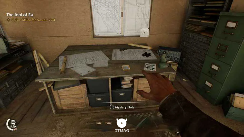 Mystery Note .11: Cloud Status Logbook، 25 AP - مکان های Collectibleهای Gizeh در Indiana Jones and the Great Circle