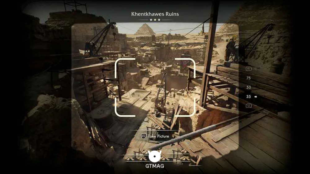 Fieldwork Note .8: Khentkawes Ruins، 45 AP - مکان های Collectibleهای Gizeh در Indiana Jones and the Great Circle