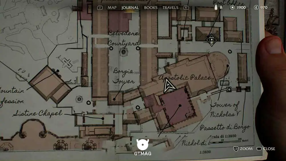 Mystery Note .6: Mussolini&rsquo;s Letter - مکان های Collectibleهای Vatican در Indiana Jones and the Great Circle