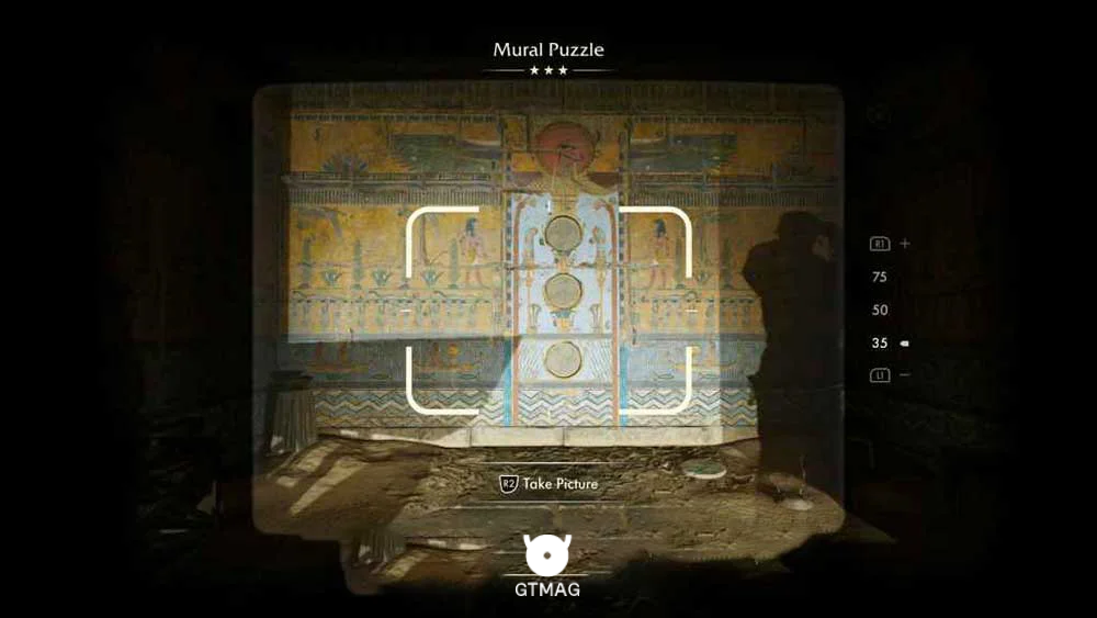 Fieldwork Note .15: Mural Puzzle، 45 AP - مکان های Collectibleهای Gizeh در Indiana Jones and the Great Circle