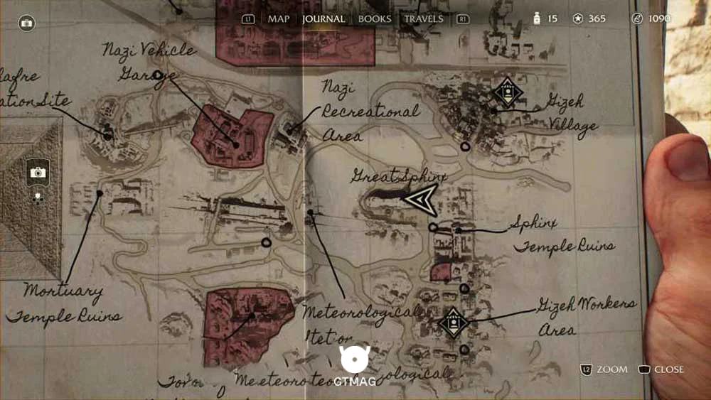 Adventure Note .10: Dream Stele، 45 AP - مکان های Collectibleهای Gizeh در Indiana Jones and the Great Circle