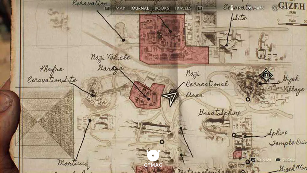 Fieldwork Note .21: King Card، 25 AP - مکان های Collectibleهای Gizeh در Indiana Jones and the Great Circle
