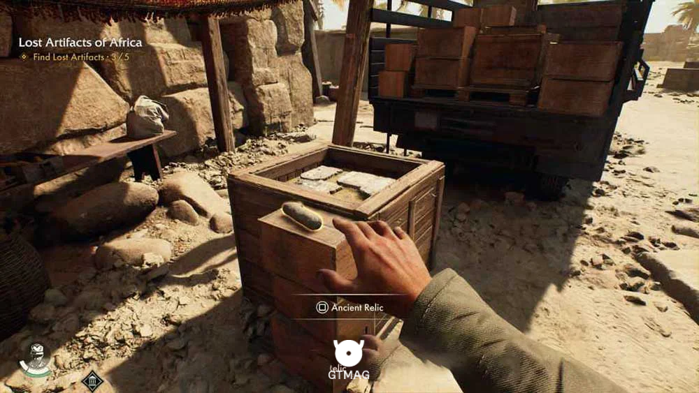 Ancient Relic .11: Stelae Delivery، 80 AP - مکان های Collectibleهای Gizeh در Indiana Jones and the Great Circle