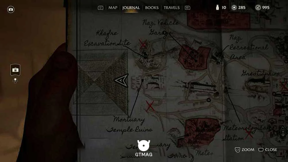 Adventure Note .16: Chamber of Resonance، 45 AP - مکان های Collectibleهای Gizeh در Indiana Jones and the Great Circle