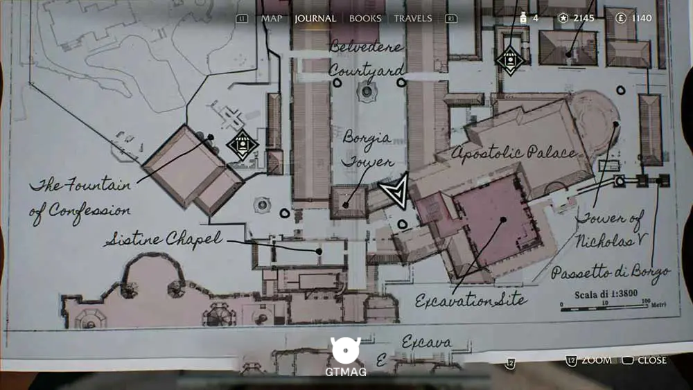 Mystery Note .10: Cleaning Note - مکان های Collectibleهای Vatican در Indiana Jones and the Great Circle