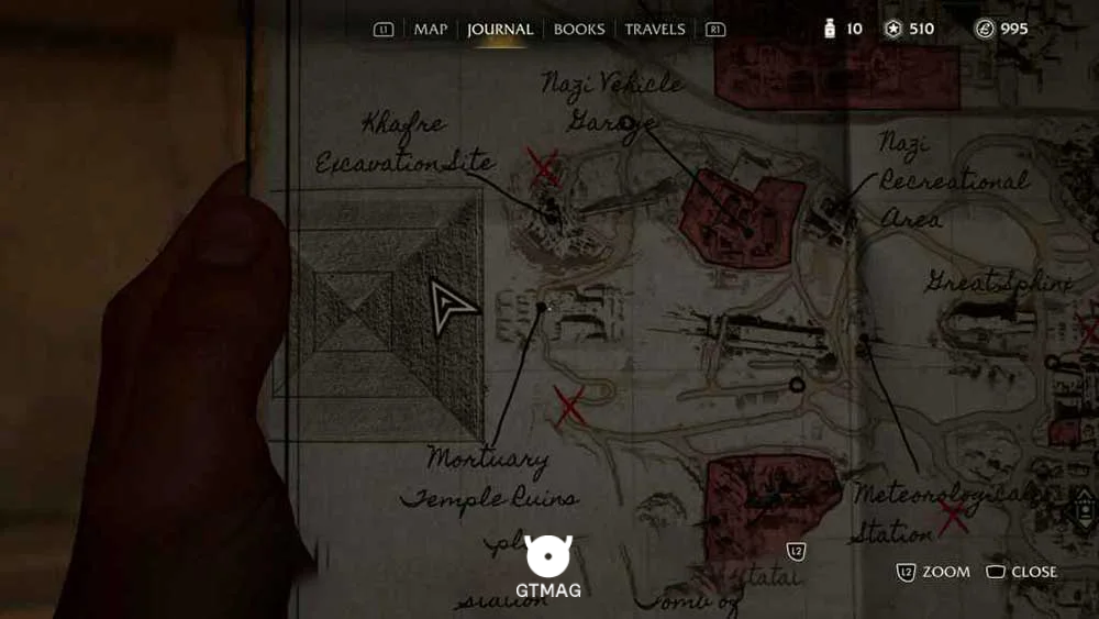 Adventure Note .18: Hat sha-Athon، 45 AP - مکان های Collectibleهای Gizeh در Indiana Jones and the Great Circle