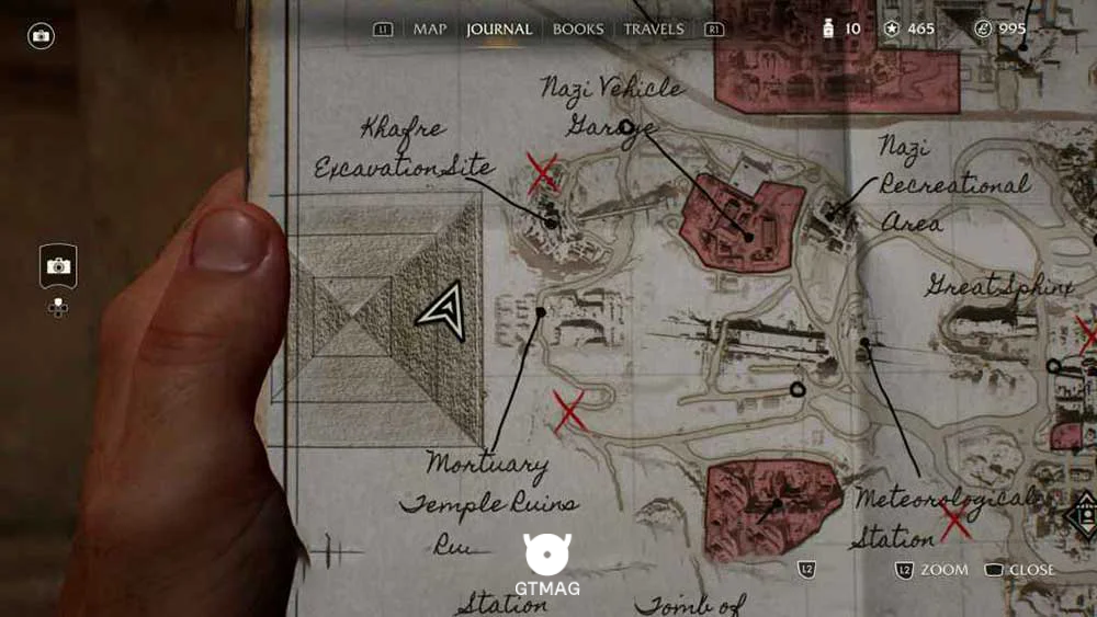 Adventure Note .19: Vuha، 45 AP - مکان های Collectibleهای Gizeh در Indiana Jones and the Great Circle
