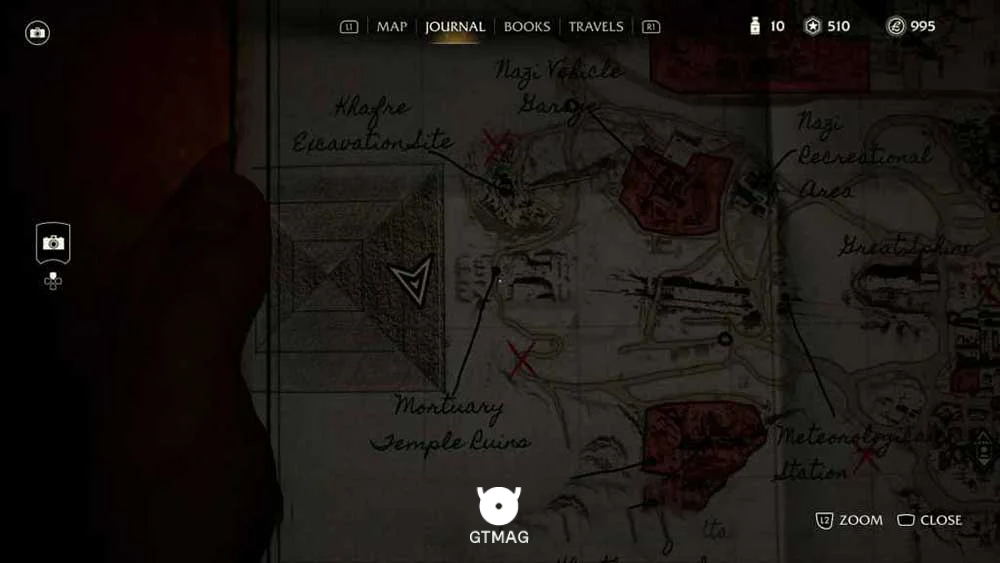 Adventure Note .20: Eo-shohd، 45 AP - مکان های Collectibleهای Gizeh در Indiana Jones and the Great Circle