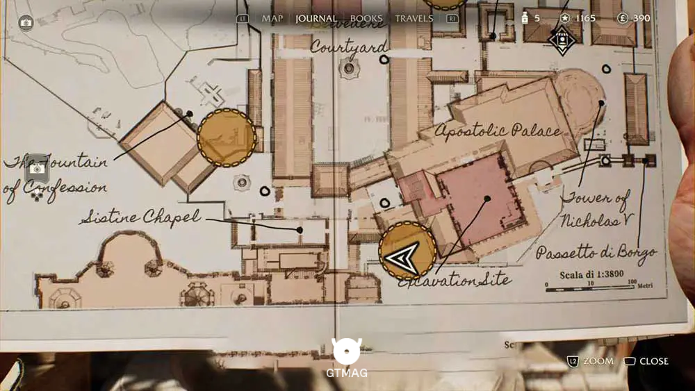 Fieldwork Note .31: Laundry Area Inscription - مکان های Collectibleهای Vatican در Indiana Jones and the Great Circle
