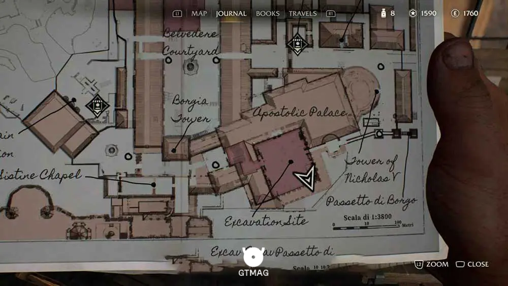 Mystery Note .27: Contact&rsquo;s Message - مکان های Collectibleهای Vatican در Indiana Jones and the Great Circle
