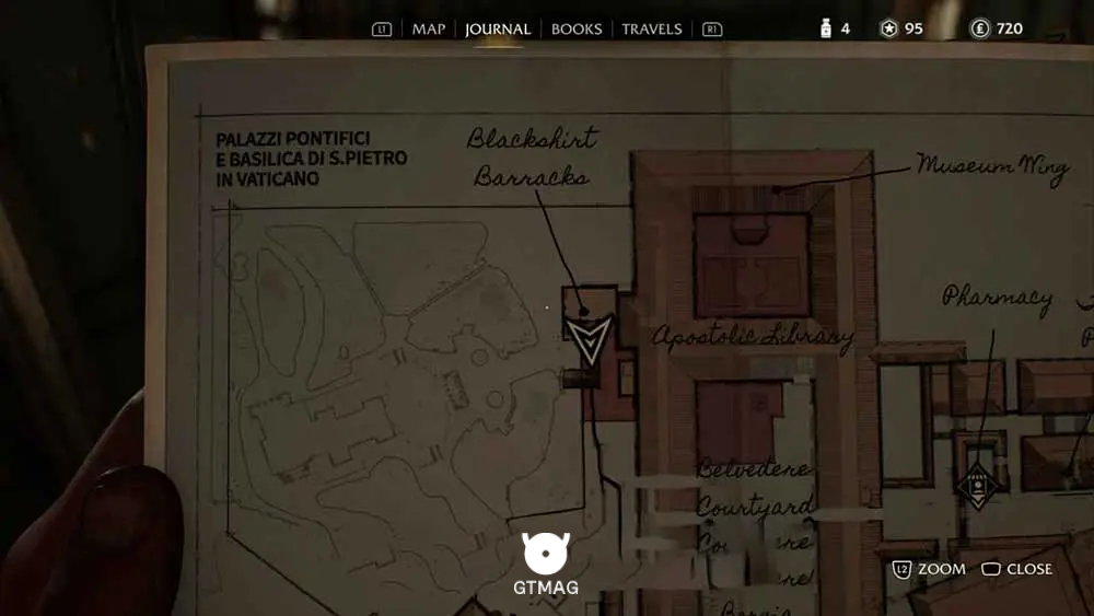 Medicine Bottle .15: Blackshirt Barracks - مکان های Collectibleهای Vatican در Indiana Jones and the Great Circle