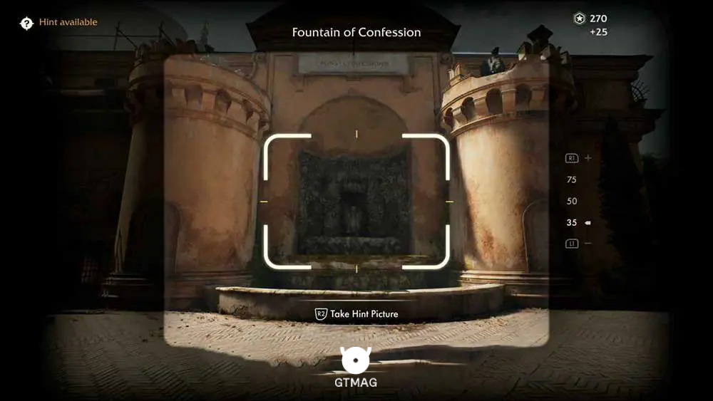 Adventure Note .21: Fountain of Confession - مکان های Collectibleهای Vatican در Indiana Jones and the Great Circle