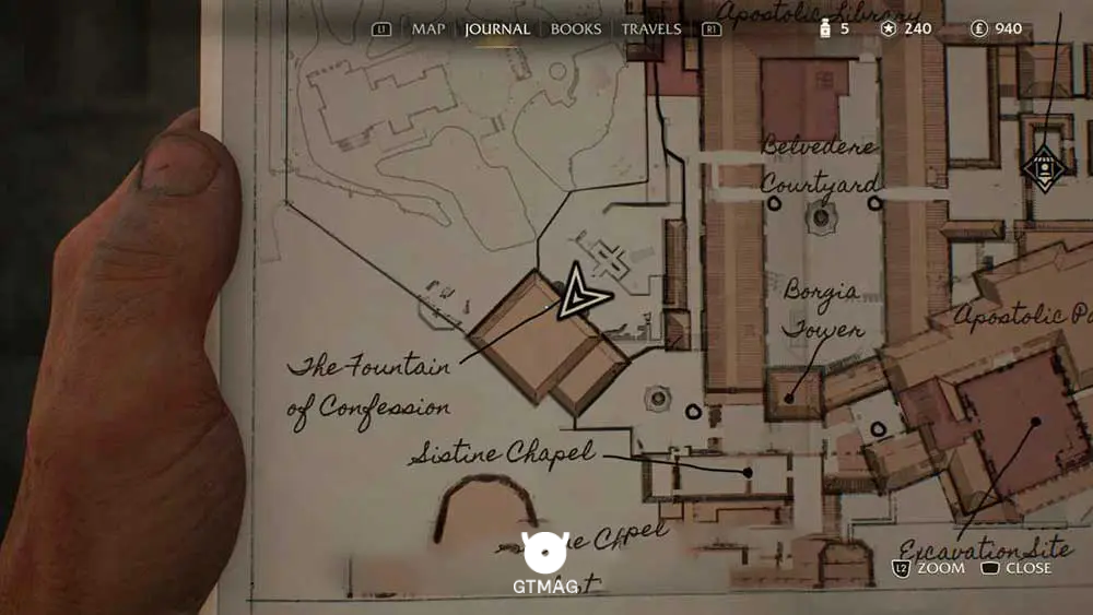 Adventure Note .27: The Ark of Bullrushes - مکان های Collectibleهای Vatican در Indiana Jones and the Great Circle