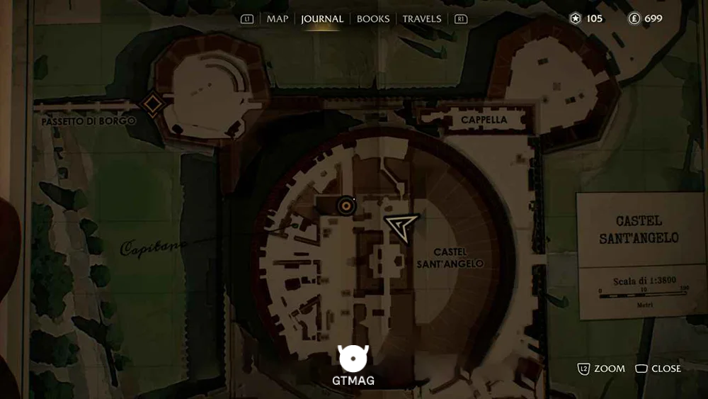 Mystery Note .2: Angel Courtyard Map، 15 AP - راهنمای ماموریت The Bulls of Blood در Indiana Jones and the Great Circle