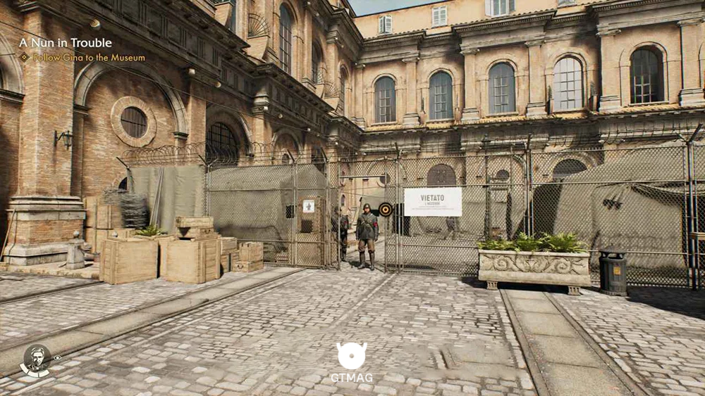 Medicine Bottle .7: Apostolic Palace Entrance - راهنمای ماموریت A Nun in Trouble در Indiana Jones and the Great Circle