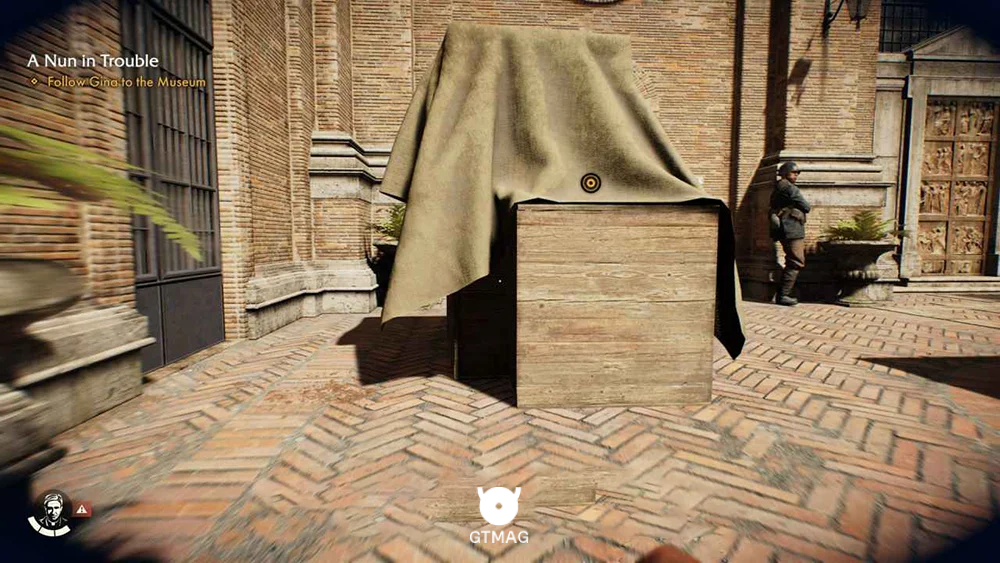 Medicine Bottle .7: Apostolic Palace Entrance - راهنمای ماموریت A Nun in Trouble در Indiana Jones and the Great Circle