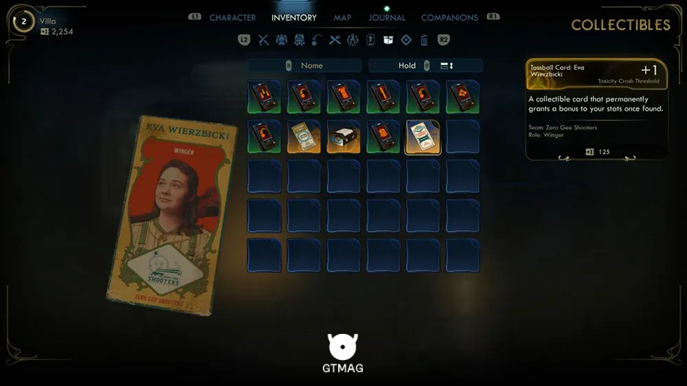 2. Tossball Card: Eva Wierzbicki - تمام موقعیت کارتهای Pitchball و Tossball در The Outer Worlds 2
