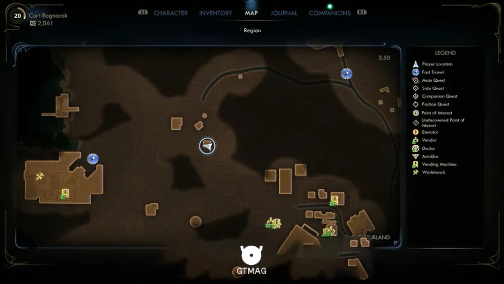 6. Pitchball Card: Trevor Swafford - تمام موقعیت کارتهای Pitchball و Tossball در The Outer Worlds 2