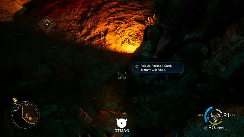 9. Pitchball Card: Brittany Ollendieck - تمام موقعیت کارتهای Pitchball و Tossball در The Outer Worlds 2