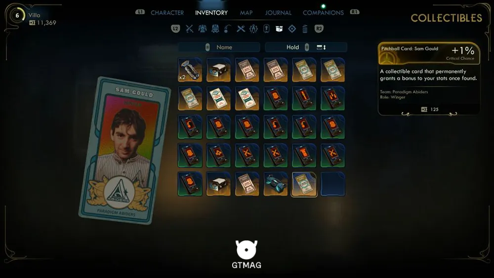 11. Pitchball Card: Sam Gould - تمام موقعیت کارتهای Pitchball و Tossball در The Outer Worlds 2