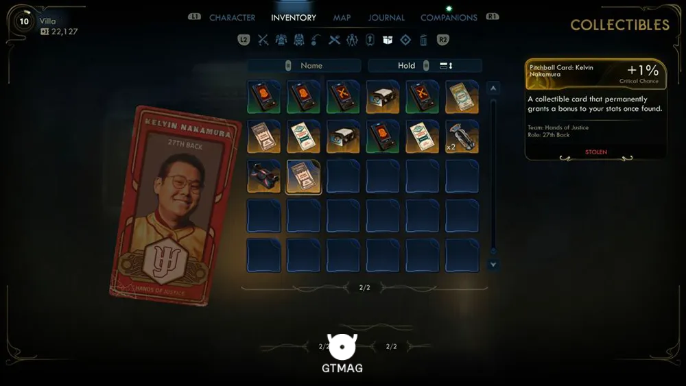 18. Pitchball Card: Kelvin Nakamura - تمام موقعیت کارتهای Pitchball و Tossball در The Outer Worlds 2
