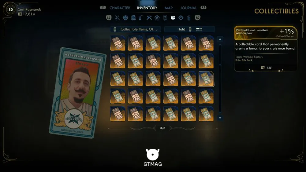 20. Pitchball Card: Roozbeh Madanipour - تمام موقعیت کارتهای Pitchball و Tossball در The Outer Worlds 2