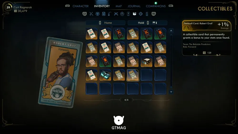 21. Pitchball Card: Robert Graf - تمام موقعیت کارتهای Pitchball و Tossball در The Outer Worlds 2