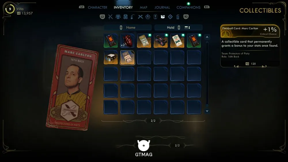 24. Pitchball Card: Marc Carlton - تمام موقعیت کارتهای Pitchball و Tossball در The Outer Worlds 2