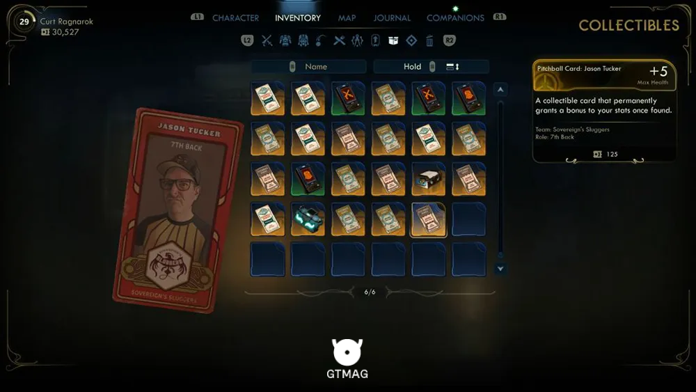 27. Pitchball Card: Jason Tucker - تمام موقعیت کارتهای Pitchball و Tossball در The Outer Worlds 2