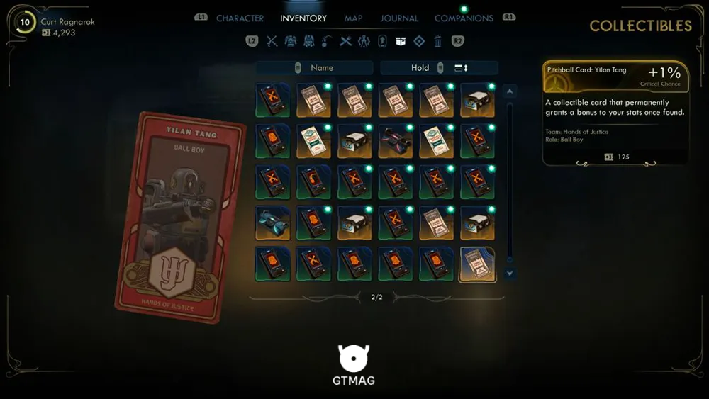 30. Pitchball Card: Yilan Tang - تمام موقعیت کارتهای Pitchball و Tossball در The Outer Worlds 2