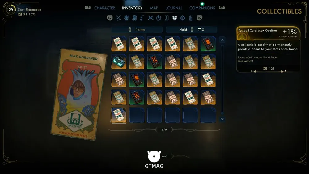 34. Tossball Card: Max Goeltner - تمام موقعیت کارتهای Pitchball و Tossball در The Outer Worlds 2