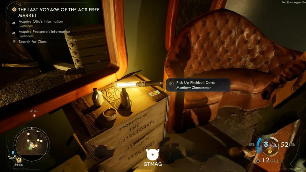 36. Pitchball Card: Matthew Zimmerman - تمام موقعیت کارتهای Pitchball و Tossball در The Outer Worlds 2