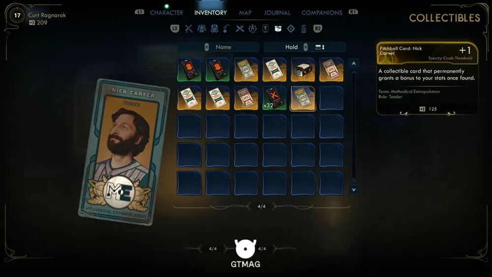38. Pitchball Card: Nick Carver - تمام موقعیت کارتهای Pitchball و Tossball در The Outer Worlds 2