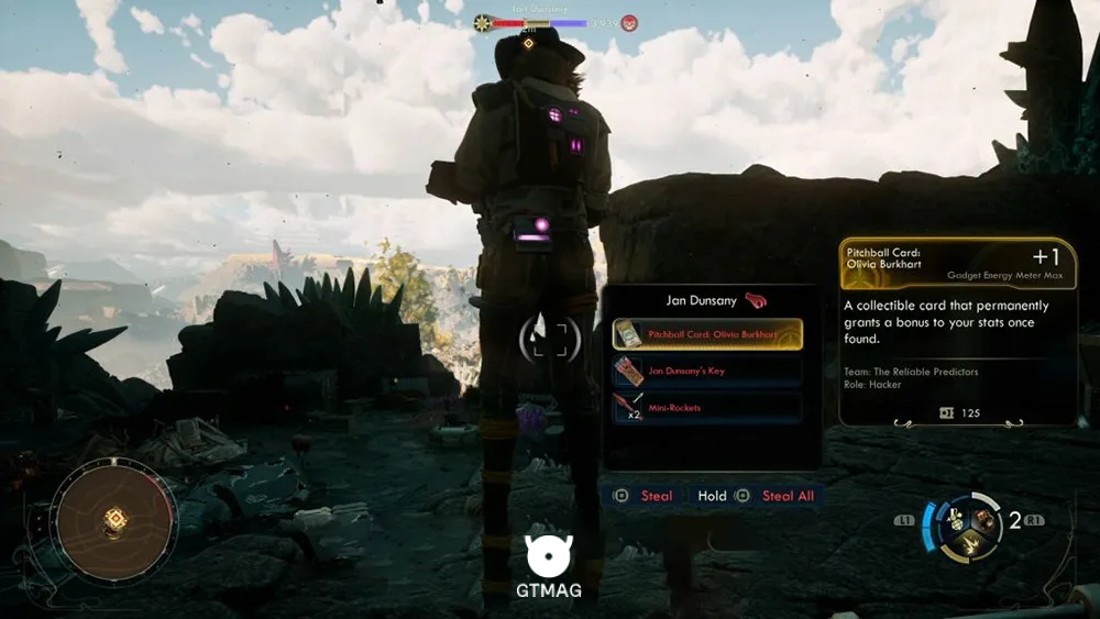 40. Pitchball Card: Olivia Burkhart - تمام موقعیت کارتهای Pitchball و Tossball در The Outer Worlds 2