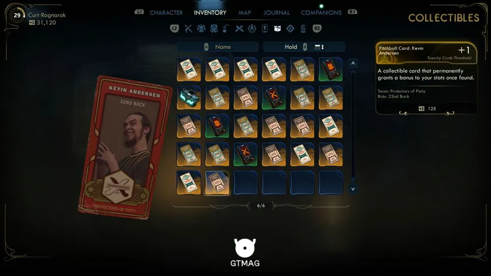 44. Pitchball Card: Kevin Andersen - تمام موقعیت کارتهای Pitchball و Tossball در The Outer Worlds 2