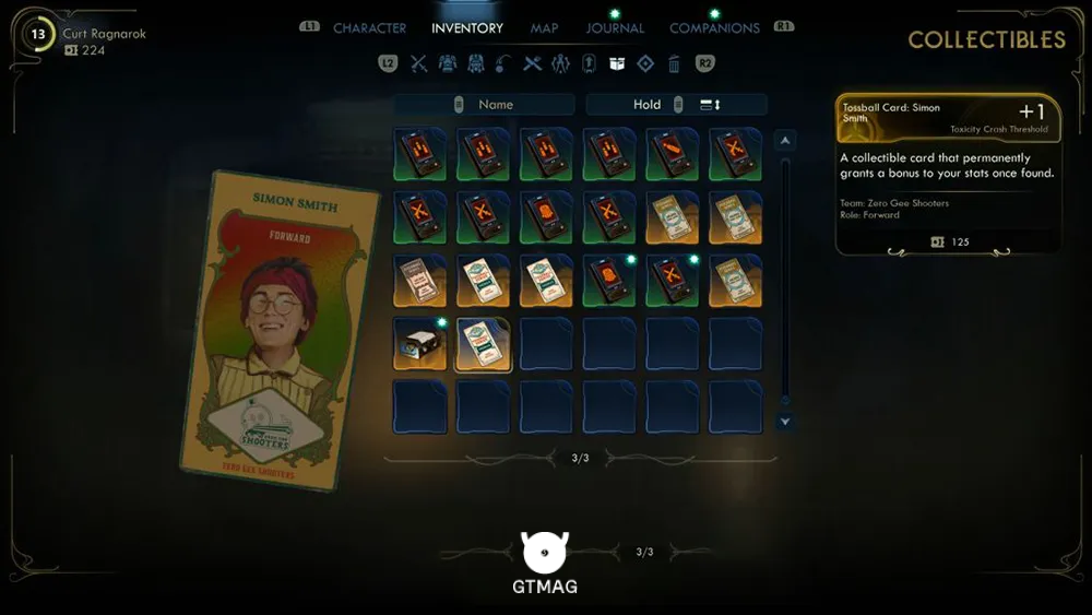 45. Tossball Card: Simon Smith - تمام موقعیت کارتهای Pitchball و Tossball در The Outer Worlds 2