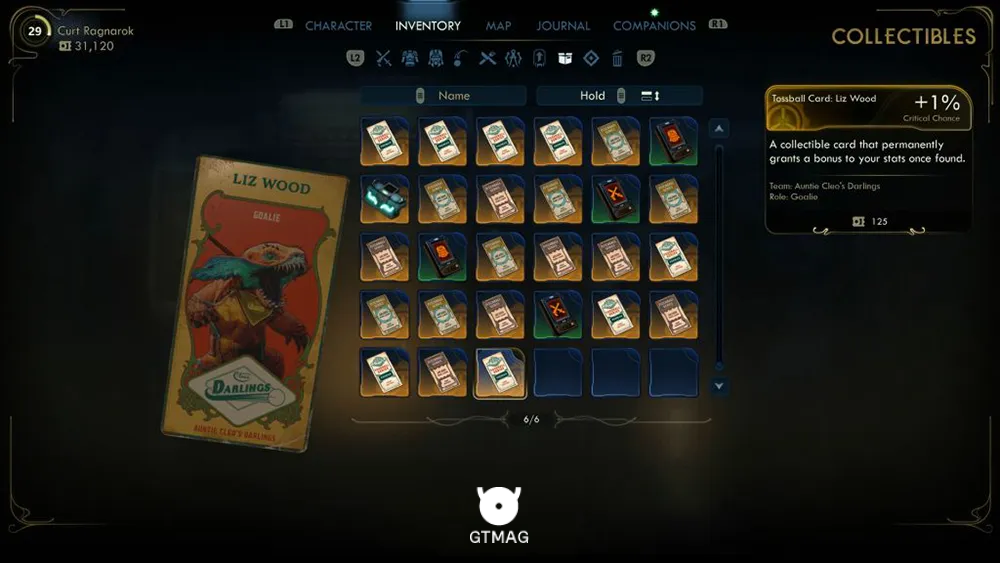 49. Tossball Card: Liz Wood - تمام موقعیت کارتهای Pitchball و Tossball در The Outer Worlds 2