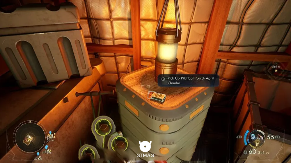 51. Pitchball Card: April Claudio - تمام موقعیت کارتهای Pitchball و Tossball در The Outer Worlds 2