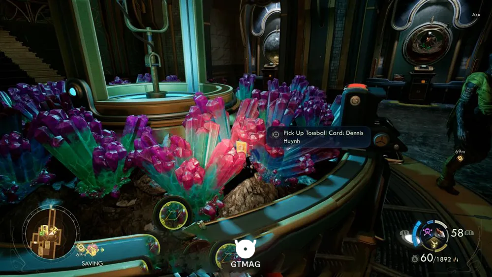 57. Tossball Card: Dennis Huynh - تمام موقعیت کارتهای Pitchball و Tossball در The Outer Worlds 2