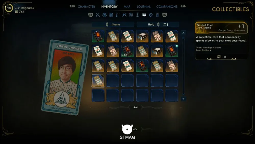 61. Pitchball Card: Chris Cheung - تمام موقعیت کارتهای Pitchball و Tossball در The Outer Worlds 2