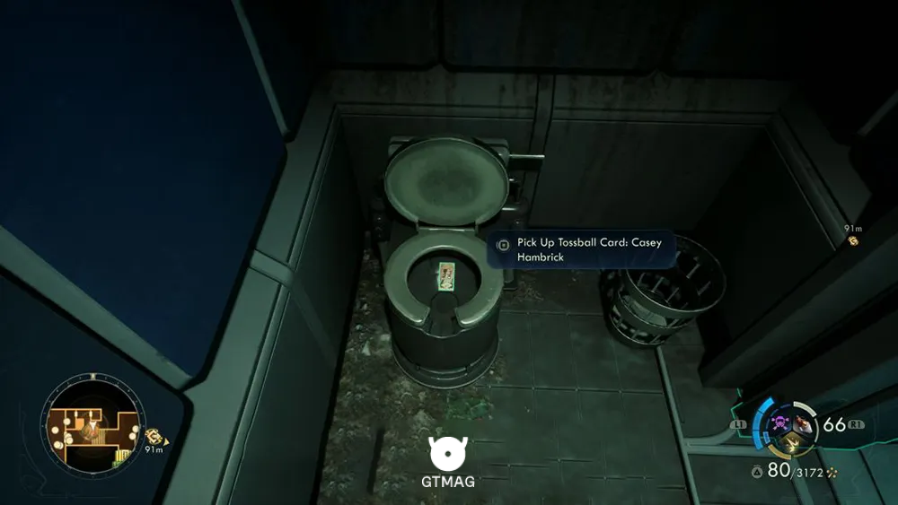 62. Tossball Card: Casey Hambrick - تمام موقعیت کارتهای Pitchball و Tossball در The Outer Worlds 2