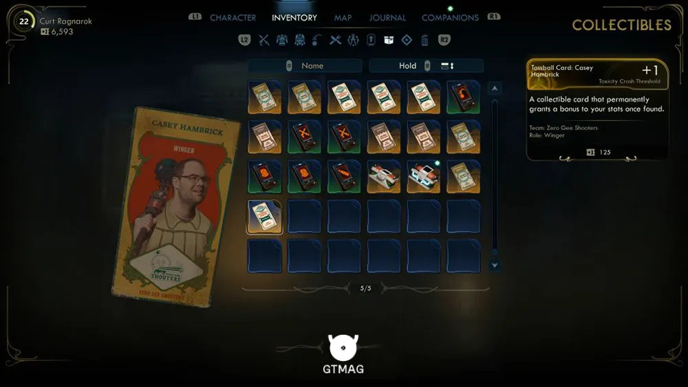 62. Tossball Card: Casey Hambrick - تمام موقعیت کارتهای Pitchball و Tossball در The Outer Worlds 2