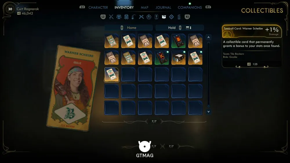 65. Tossball Card: Warner Scheibe - تمام موقعیت کارتهای Pitchball و Tossball در The Outer Worlds 2
