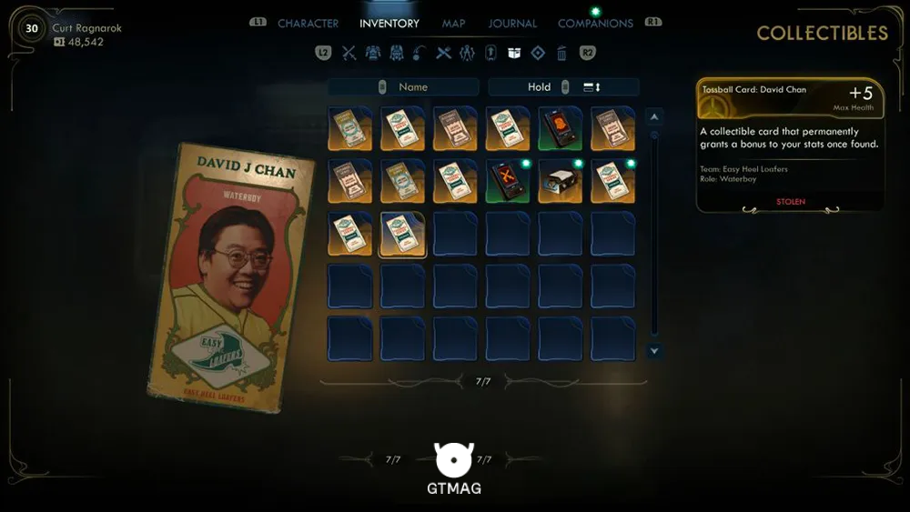 66. Tossball Card: David J Chan - تمام موقعیت کارتهای Pitchball و Tossball در The Outer Worlds 2